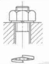 開口銷與槽形螺母結構方式圖
